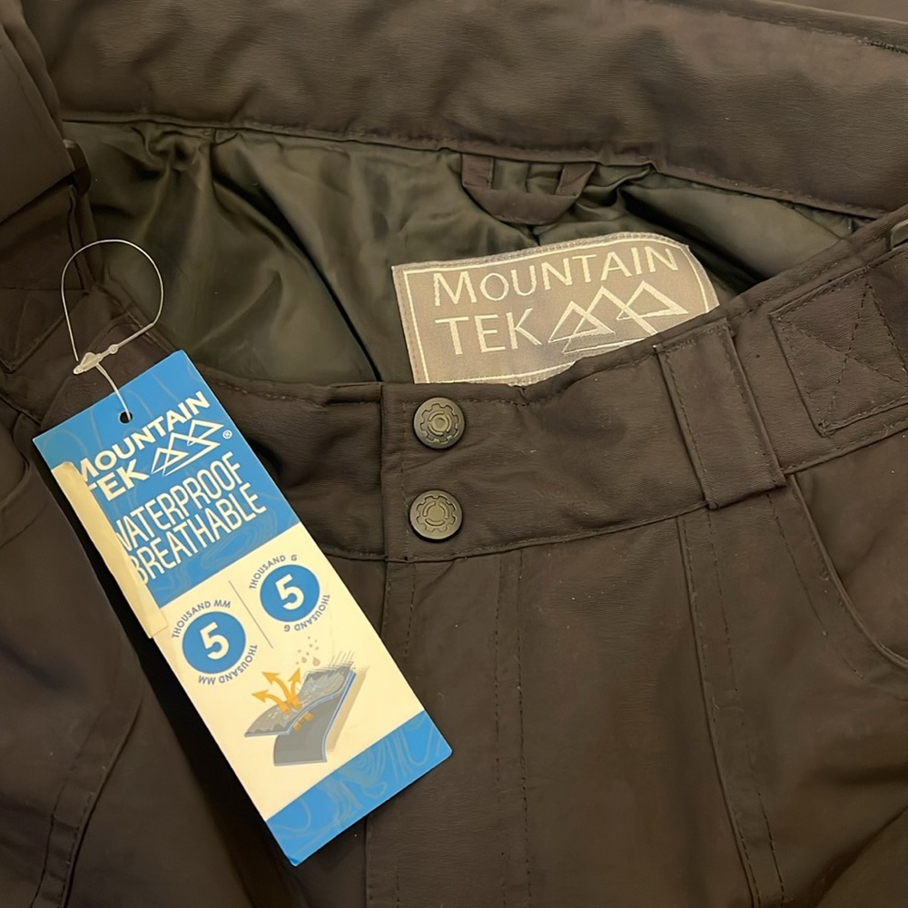 Mountain Tek Youth Terrain Insulated Ski‎ Snow Pant Size XL 5194R Black NWT